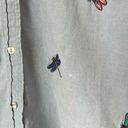 Coleman Vintage 90s Casey  embroidered dragonfly denim chambray button down shirt Photo 7