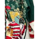 heirloom collectibles  90s  Green Teddybear Christmas cardigan sweater 26 28 Photo 3