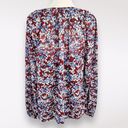 Tommy Hilfiger Long Sleeve V-Neck Blouse Floral Print Size 6 Photo 5