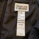 Style & Co Vintage A Line Brown Leather . genuine suede leather Skirt 12 L Lined Photo 4