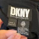 DKNY Vintage  Wool Pencil Skirt Black Moto Photo 11