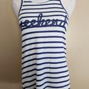 Grayson Threads White/Blue Striped Weekend Tank Top, Women's XS Photo 6