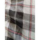 Style & Co  Boyfriend Black Gray Red Plaid Sparkle Plaid Button Down Shirt XL Photo 7