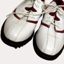 FootJoy  Womens Golf Shoes Cleats Leather White Maroon 8 M bv Photo 6