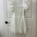 TCEC | NWOT | Ruffle Sleeve Mini Dress | S | White | CD02530 Photo 1