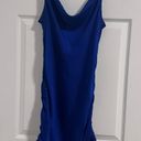 EXPRESS Blue Slip On Mini Dress w/ Side Ties Photo 0