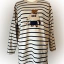 Needle & Thread Vintage Needle & Threads Black & White Striped Women’s Sweater size Medium Books Photo 0