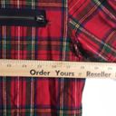 DKNY Vintage  Red Buffalo check Plaid Flannel zip up Shirt size medium Photo 6