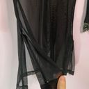 Vintage Gadzooks Black Mesh Beaded V Photo 5