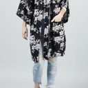 Spiritual Gangster  Kimono Floral Robe Duster Cardigan Black & White OS Photo 5