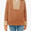 Tuckernuck  Stella Shearling Quarter Zip Front Pullover Jacket Size Medium Photo 0
