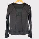 Lululemon Athletica Women's Run For Gold Long Sleeve Shirt Top Size 6 Black/Gold Photo 7