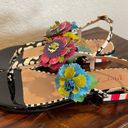 Betsey Johnson New Without Box  Angie Flower Sandals Photo 4