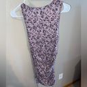 Love Tree Purple floral ribbed body con dress Photo 1