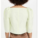 Vince NEW  Draped Square Neck Top in Honeydew Photo 9