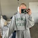 Brandy Melville John Galt Cropped Gray Newport Beach Hoodie Photo 0