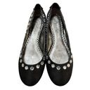 Rampage  Lyndsey Women's Black Flats Size 9M Rhinestones Fabric Man Made Shoes Photo 2