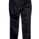 ZARA J.Crew Straight Leg Trousers Mid Rise Pockets Flat Zip Stretch 2 Black #2457 Photo 4