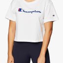 Champion White Cropped Tee Photo 0