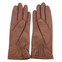 Fownes Womens Size 7 Gloves Brown Genuine Leather Acrylic Lined Vintage Photo 2