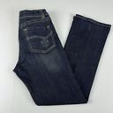 Lee  Slender Secret Lower On The Waist Jeans 10 Short Blue Dark Wash Distressed Photo 10