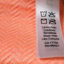 Kyodan  Womens Sweatshirt Medium Orange Thumb Holes Chevron 1/4 Zip Pullover Photo 8