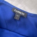 EXPRESS Blue Slip On Mini Dress w/ Side Ties Photo 2