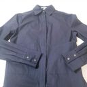 Derek Lam 10 Crosby Navy Collared Poplin Shirt Dress Pleated School Girl Blue Size 0 Photo 7