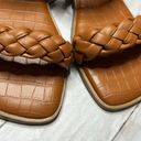 Cushionare NWOT Cushionaire Vicki Wide Width Camel Braided Double Strap Sandal Slip On Photo 3