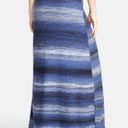 Vince NEW  Striped Cotton Space Dye Maxi Dress LARGE Blue Vacation Loungewear Photo 3