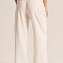 Abercrombie & Fitch Abercrombie Linen-Blend Tailored Wide Leg Pant in White Photo 5