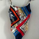 Gottex  Multi Printed Metallic Hardware One Piece Swimsuit US 10 Photo 0