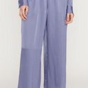 Everlane NEW The Satin High Rise Wide Leg Pull On Pants Cornflower Blue Photo 0