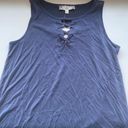 Pink Rose Dark Blue Tank Top Photo 0