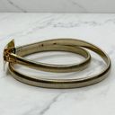 The Bar Vintage Gold Tone Buckle Coil Stretch Cinch Belt Size XS Small S Made in USA Photo 2