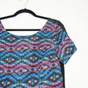 Tracy Reese Plenty by  Multicolored Aztec Printed Mini Dress Size 10 Photo 1