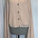 Crescent  Matching Pink Fuzzy Balloon Sleeve Cardigan Sweater and Crop Tank Small Photo 1