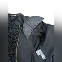 Anne Klein Black Velvet Leopard Print Zip Up Gold Hardware Jacket Blazer Size M Photo 6