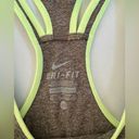 Nike  Dri-fit womens gray and green tank top Photo 2