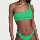 Good American  Always Fits One Shoulder Bikini Top in Summer Green size 3/4 - L/X Photo 2