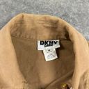 DKNY  Camel Frayed Denim Jean Vest Photo 1