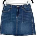 Calvin Klein Jeans NWT  Womens Denim A-Line Skirt Bardot Blue Jean Size 29 medium Photo 0