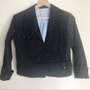 Anthropologie Elevenses  blue stripe pattern blazer Photo 0