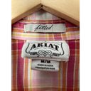 Ariat Maxine Embroidered Ombre Plaid Fitted Shirt Western Embellished M Photo 1