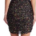 Abound NWT  RUCHED BODYCON STRETCH SKIRT BLACK  DITSEY FLORAL PATTERN SIZE Xs Photo 1