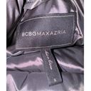 BCBGMAXAZRIA  Belted Down puffer funnel neck Metallic Gunmetal Coat size small Photo 8