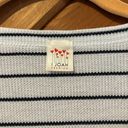 J.O.A. I black and white striped tie front top Photo 3