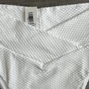 Aerie NWT  Crossover High Cut Cheeky Bikini Bottom Swiss Dot White Size Medium Photo 2