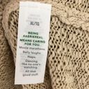 Aerie  Women's Knit Oversized Sweater XL Cotton & Acrylic Blend Beige NWT Photo 3