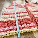 a.n.a  Red and Beige Crochet Sweater Vest Cardigan Large NWT NEW! Photo 6